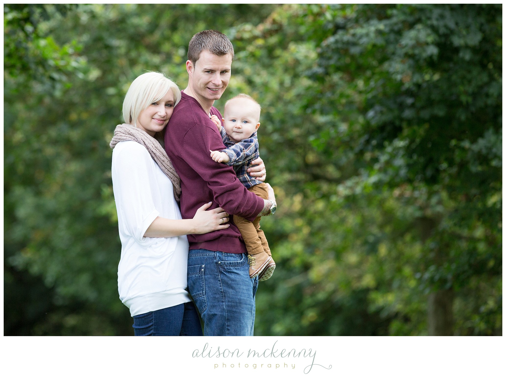 family shoot with baby