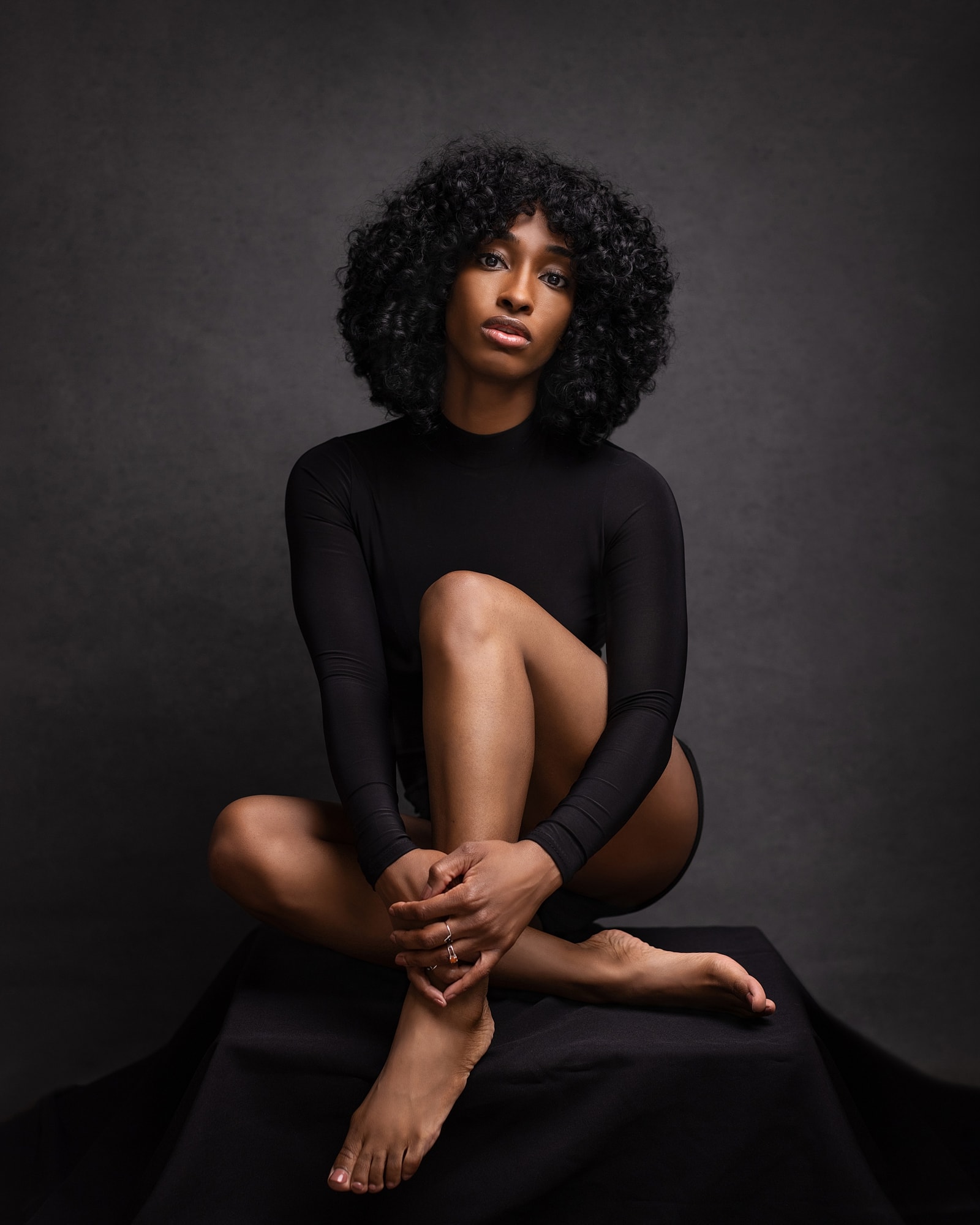 Black female modeling portfolio hi-res stock photography and images - Alamy